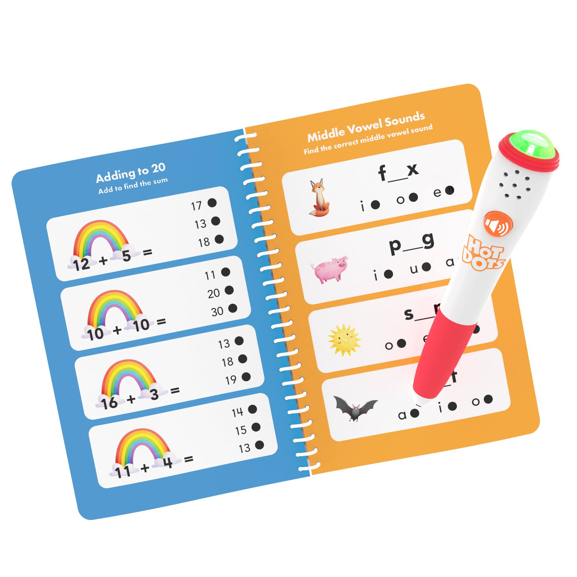 Educational Insights Hot Dots First Grade Essentials Reading & Math Workbook